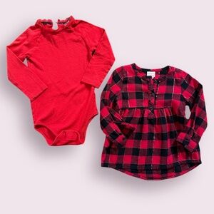 OshKosh & Jumping Beans Girls' Long Sleeve Tops | 24 Months